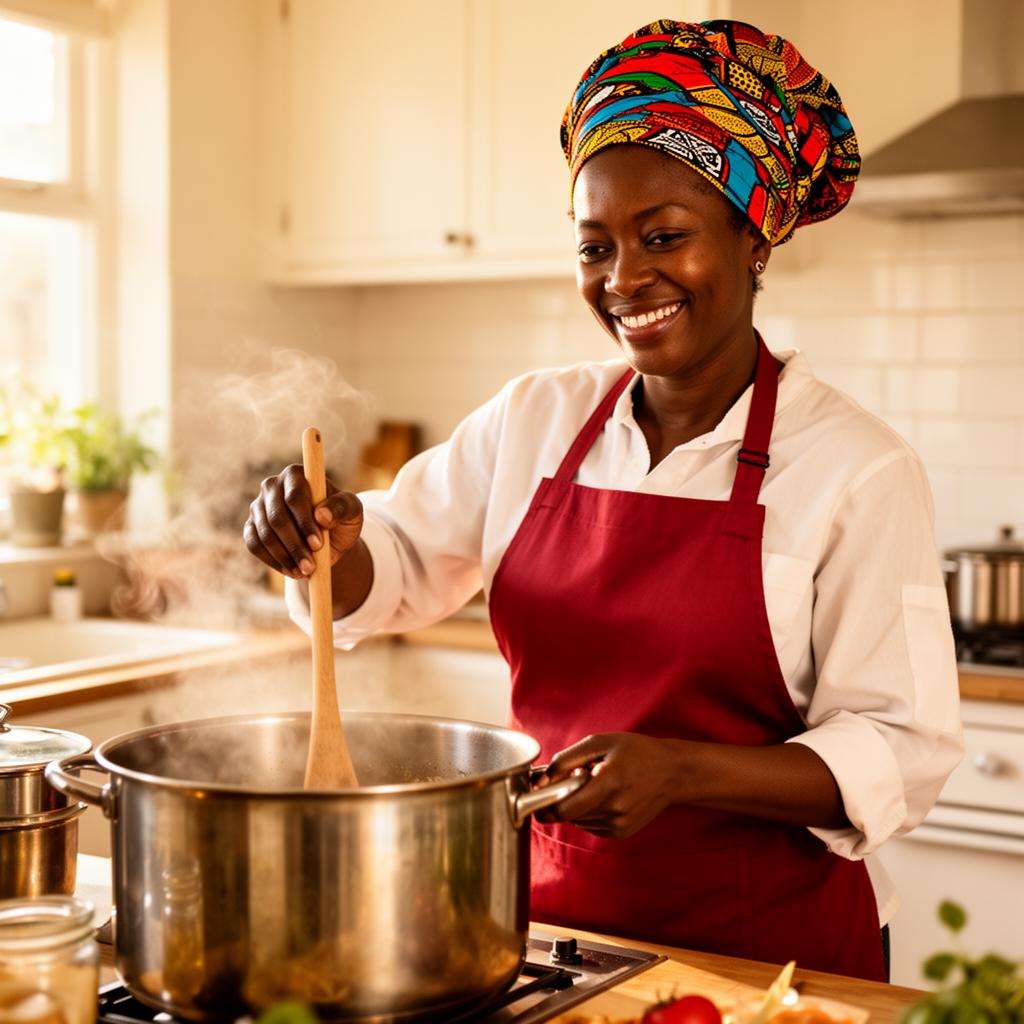 Vero in her kitchen